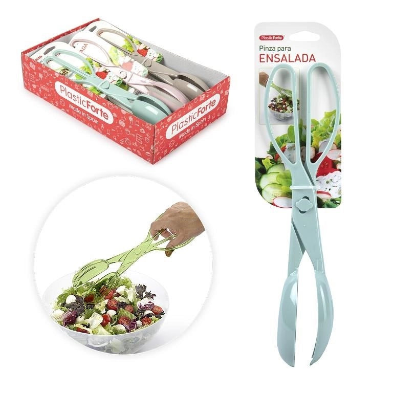1 Pezzo Pinza da Tavola per Insalata Multiuso in Plastica 4 Colori