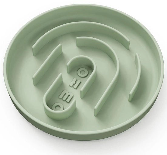 Anti-slokbak per cani, gatti, cuccioli, anti-slokbak in silicone per cani, alimentazione salutare, prevenzione della secchezza, antiscivolo, senza morsetto (S-Classic, verde chiaro)