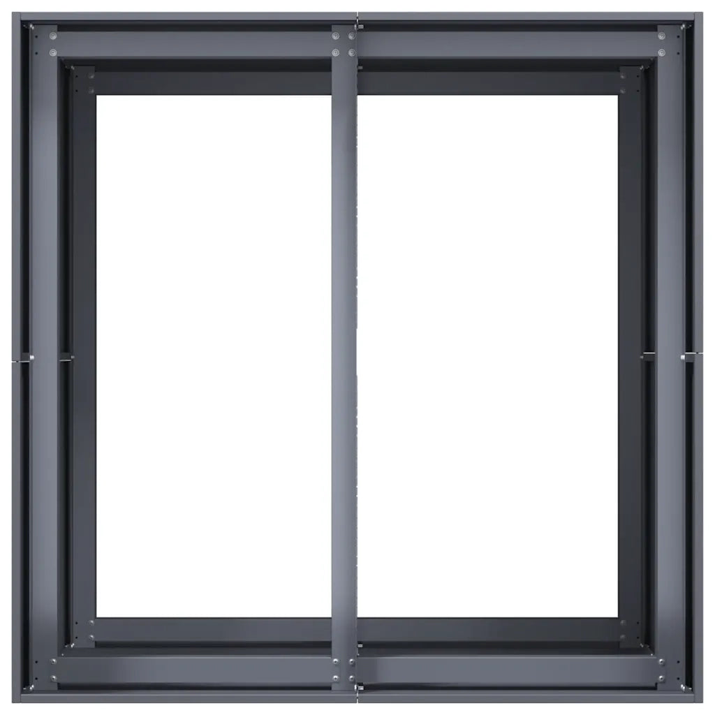 Fioriera Antracite 80x80x80 cm in Acciaio 860782