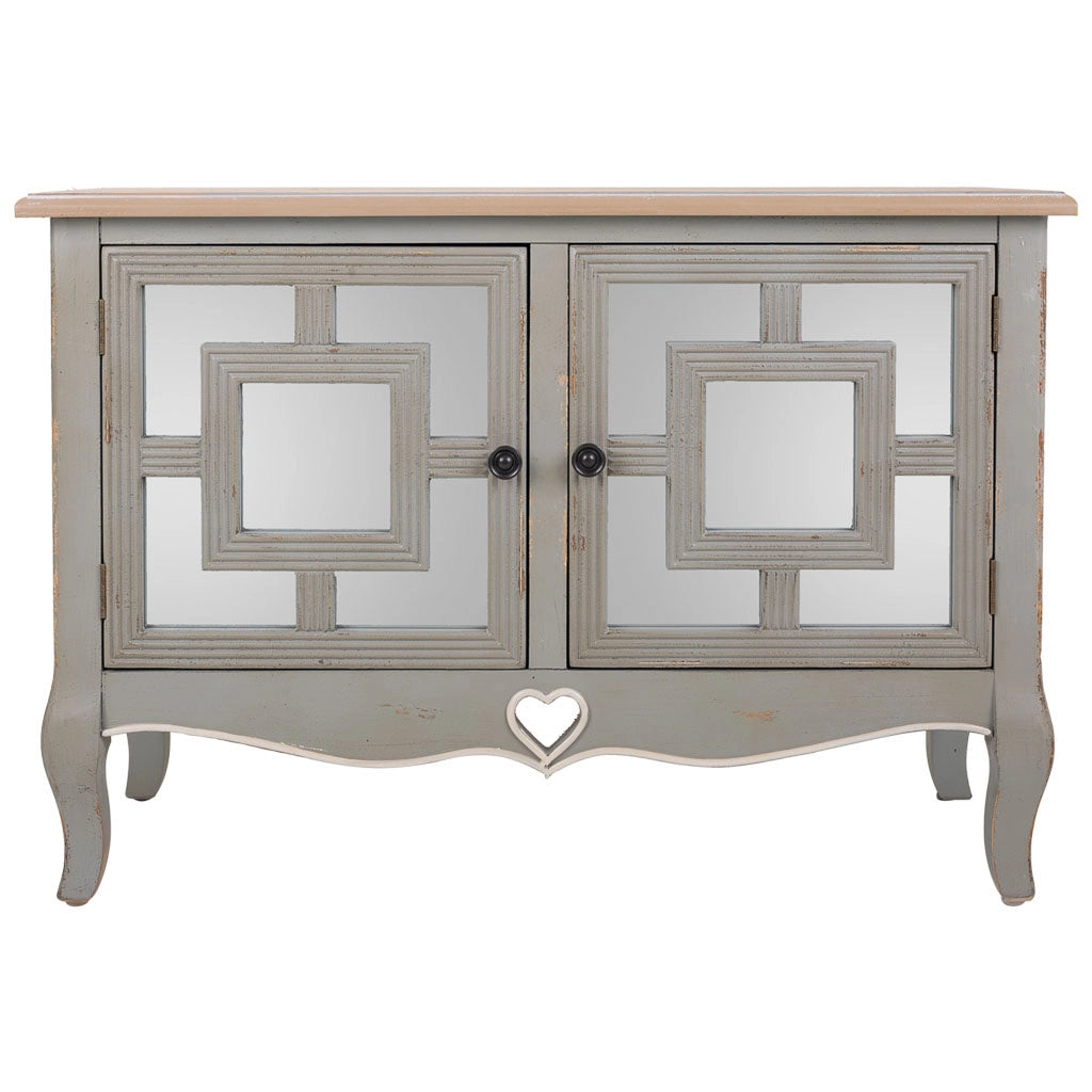 Mobile da ingresso in legno grigio 83x36x56,5h