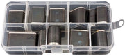 Set di utensili in pelle da DIY - 24 pezzi - forme intere - contenitore in acciaio inox - set di punzoni