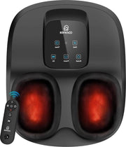 Apparecchio di massaggi per i piedi Shiatsu con compressione termica a distanza, timer, ideale per fasciiti plantari e neuropatie