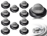 Kit di Filtraggio per Rubinetto da 10 pezzi - Set di Sifone Antiscivolo - Acciaio Inossidabile - Duraturo - Filtraggio Efficiente - Per Tubo da Giardino e Doccia - Filtri per Rubinetto
