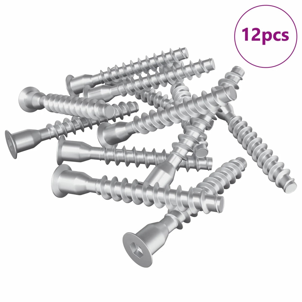 Viti confermat 12 pz Argento ?7 x 50 mm Metallo CFW7720359