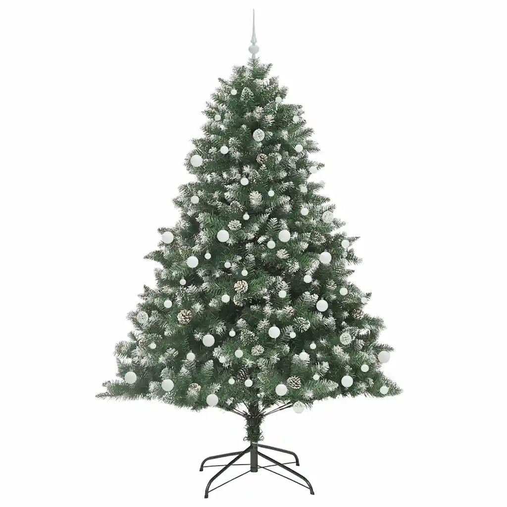 Albero di Natale | Decorazioni natalizie artificiale con 300 LED Verde 210 cm