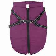 Cappotto Cani Imbracatura Impermeabile Riflettente Viola L52 4019644