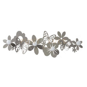 appendi abiti a muro dal design originale sfarfalle Sabbia in Ferro e legno per i pomelli 78x27cmh
