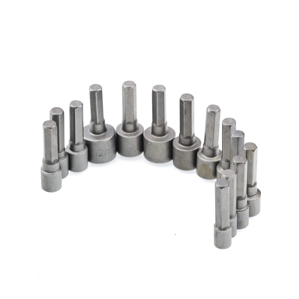 Set di Bussole 5-12 mm Rosfix – 14 Pezzi, Attacco 1/4" | Acciaio Inossidabile, Alta Precisione