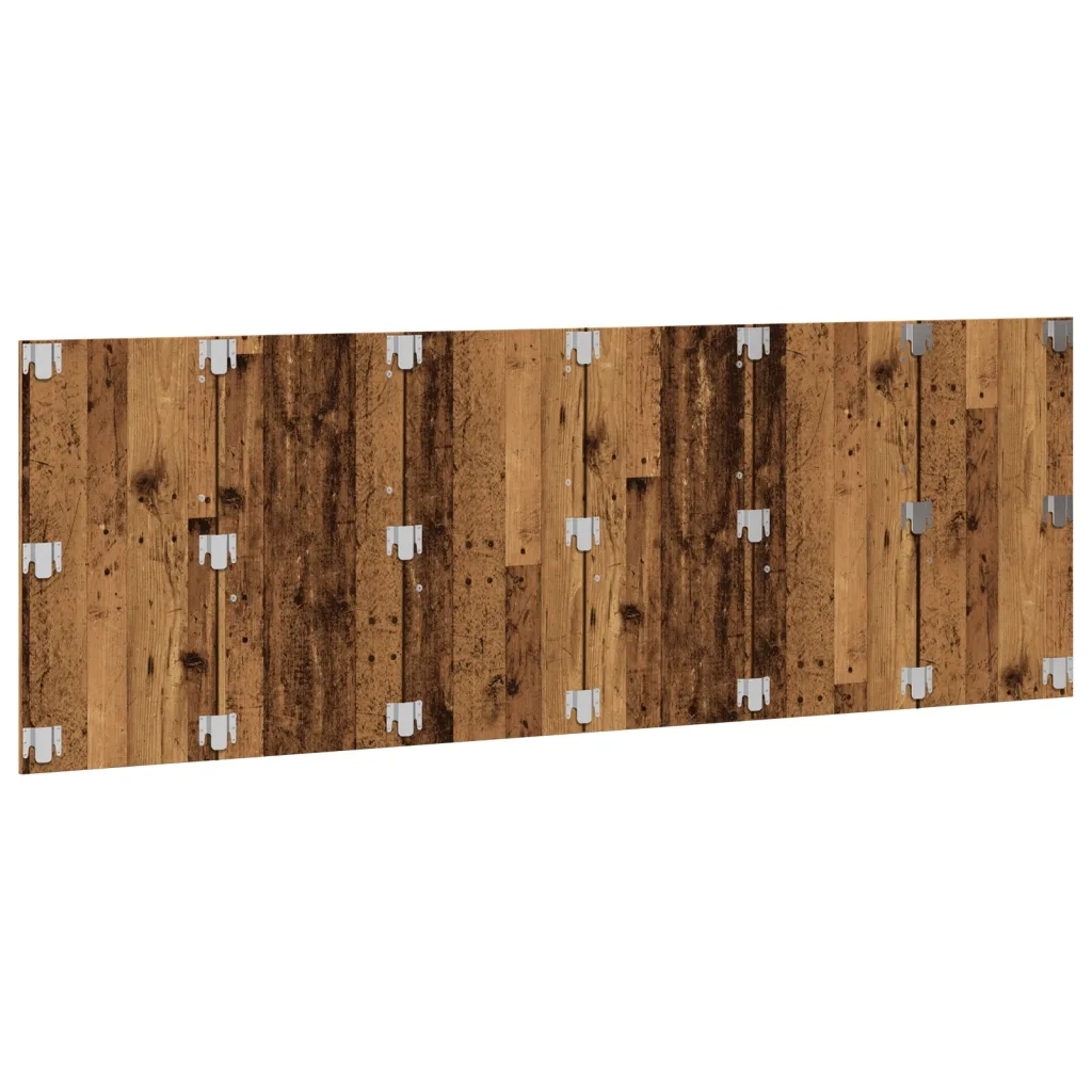 Testiera a Parete Legno Antico 240x1,5x80 cm in Truciolato
