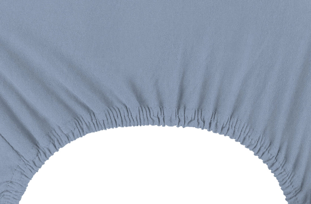 Lenzuolo Sotto Con Angoli Elastici 100% Puro Cotone  Azzurro - Una piazza e mezza