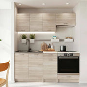 Cucinino Elettrodomestici non inclusi, Teano, Cucina Modulabile, Marrone Rovere