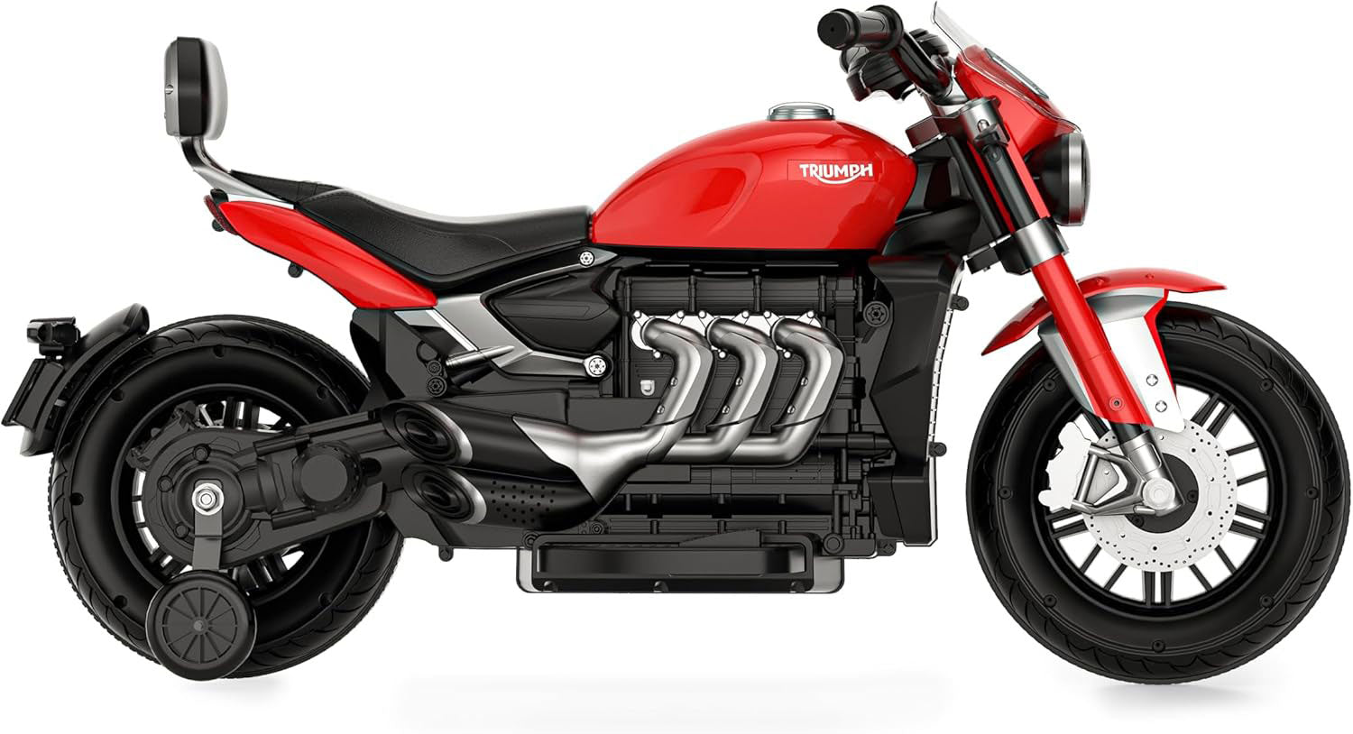 Moto Elettrica per Bambini Licenza Ufficiale Triumph 12V 4,5Ah Rosso