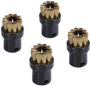 Set di pennelli di pulizia a vapore 4 pezzi - set di pennelli rotondi - accessori per aspirapolvere a vapore - resistenti e duraturi - compatibili con SC1/SC2/SC3/SC4/SC5/SC7