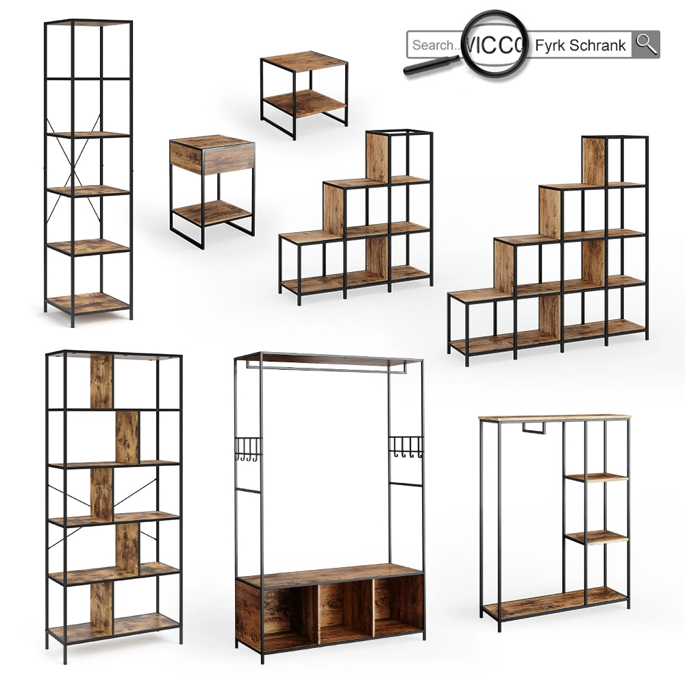 Vicco Armadio multifunzione Rovere rustico 180 x 187 cm