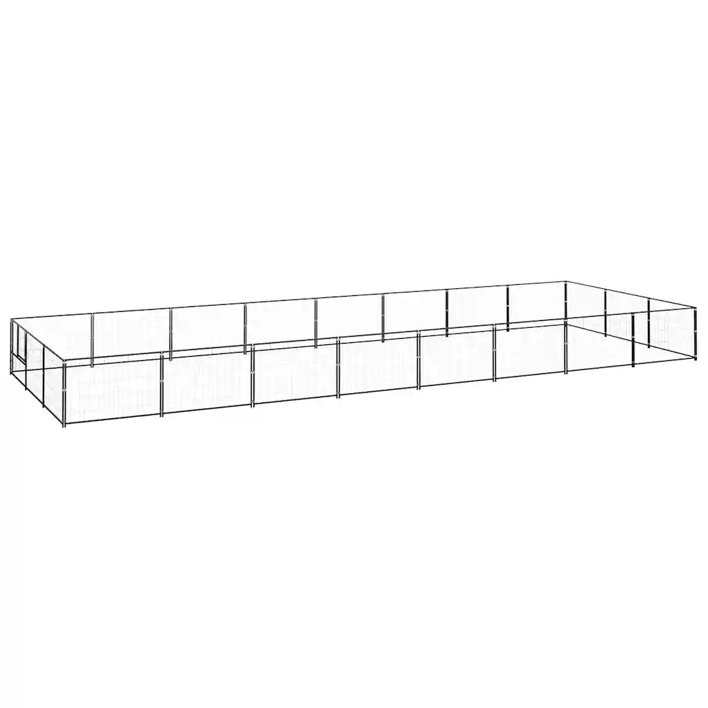 Gabbia per Cani Nera 24 mÂ² in Acciaiocod mxl 96890