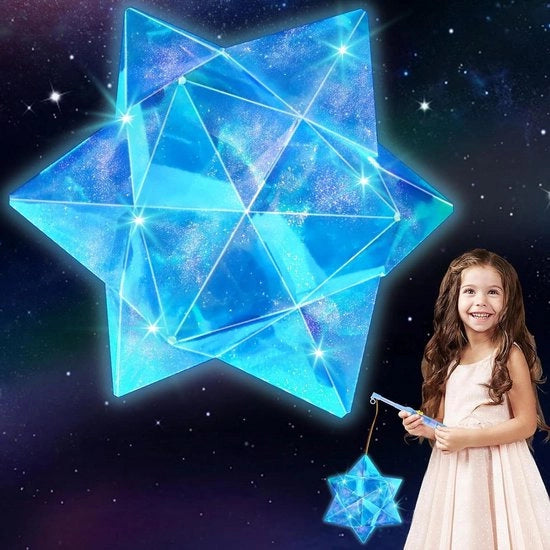 Kit di artigianato 3D stella luce per bambini - set di arte luce e manualità per ragazze di 6 anni in su - regalo divertente per bambini - lampioncini da assemblare - piacere di manualità e creatività.