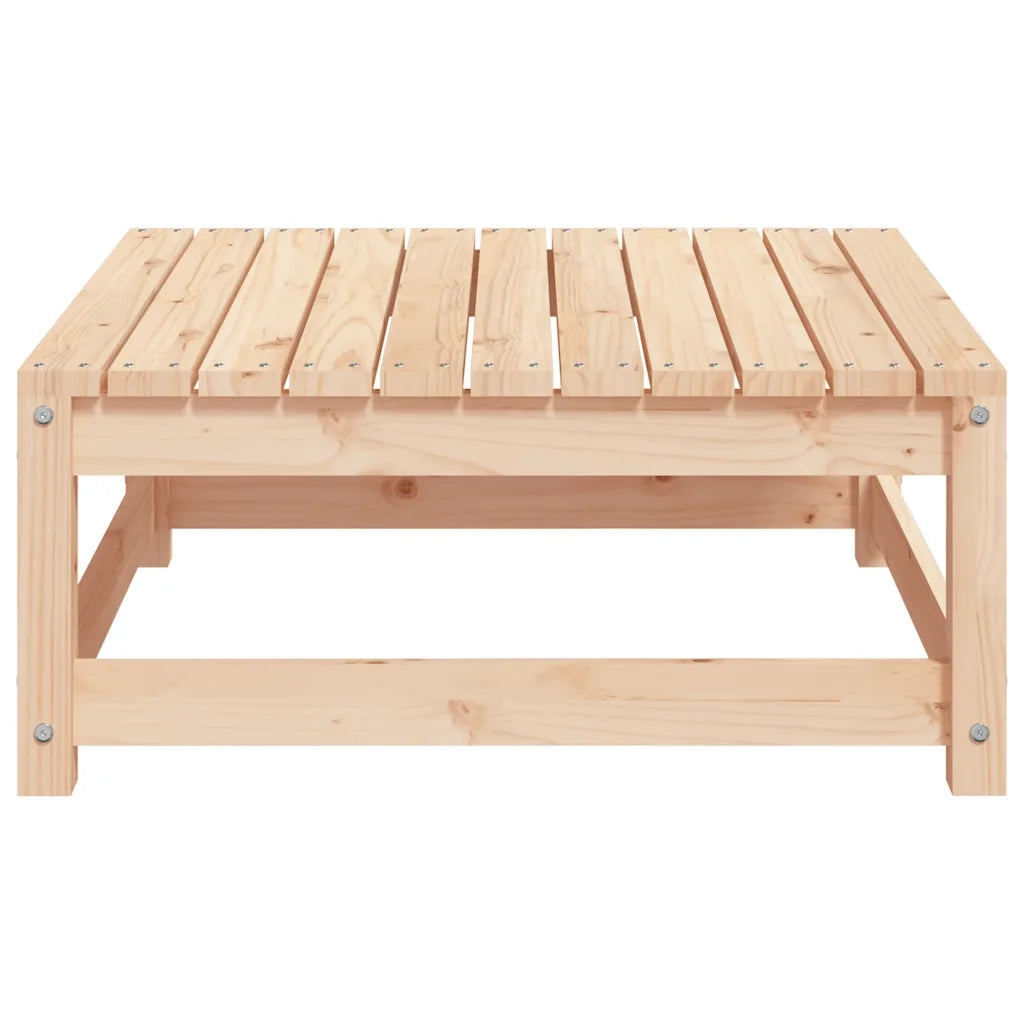 Poggiapiedi da Giardino 70x70x30 cm in Legno Massello di Pino 837935
