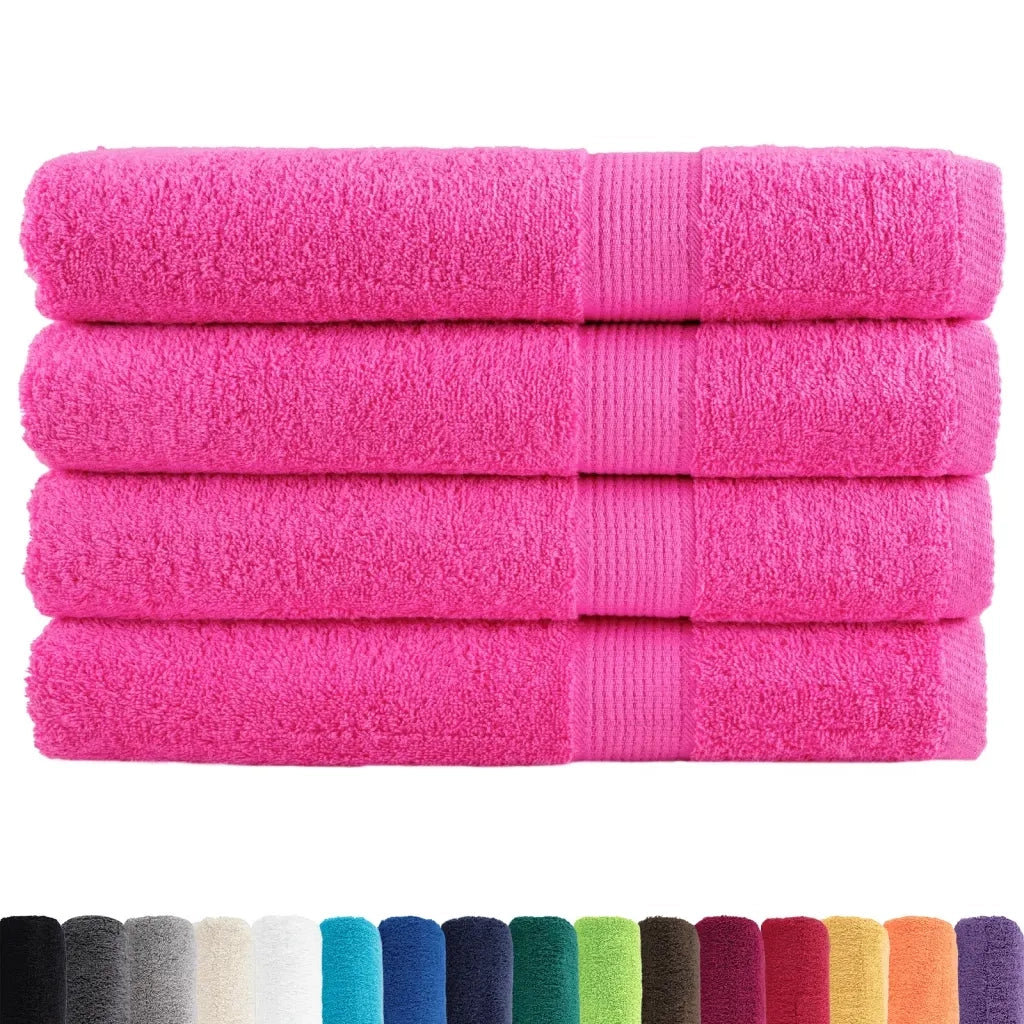 Asciugamani per Sauna SOLUND 2 pz Rosa 80x200 cm 600 g/mÂ²