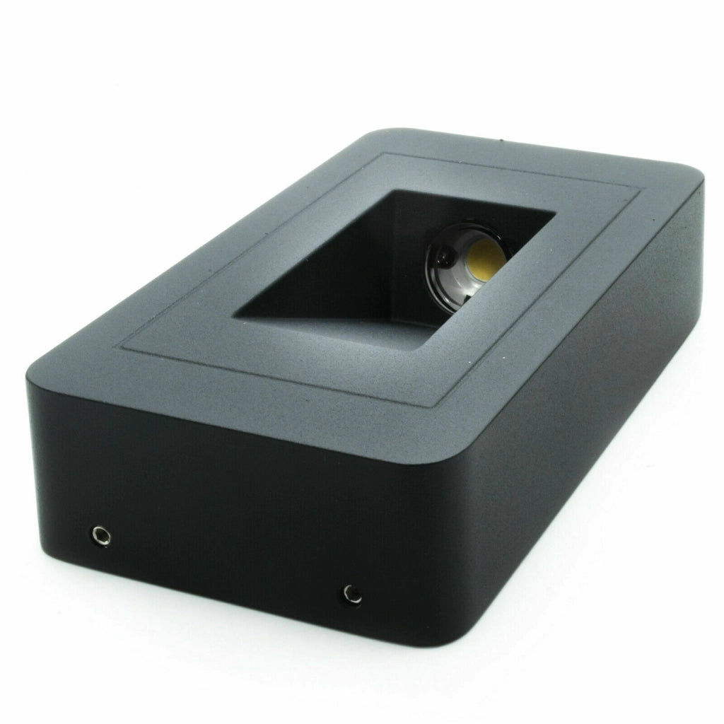 Faretto segnapassi esterno IP65 LED 12W scale giardino Nero Luce FREDDA 6500K