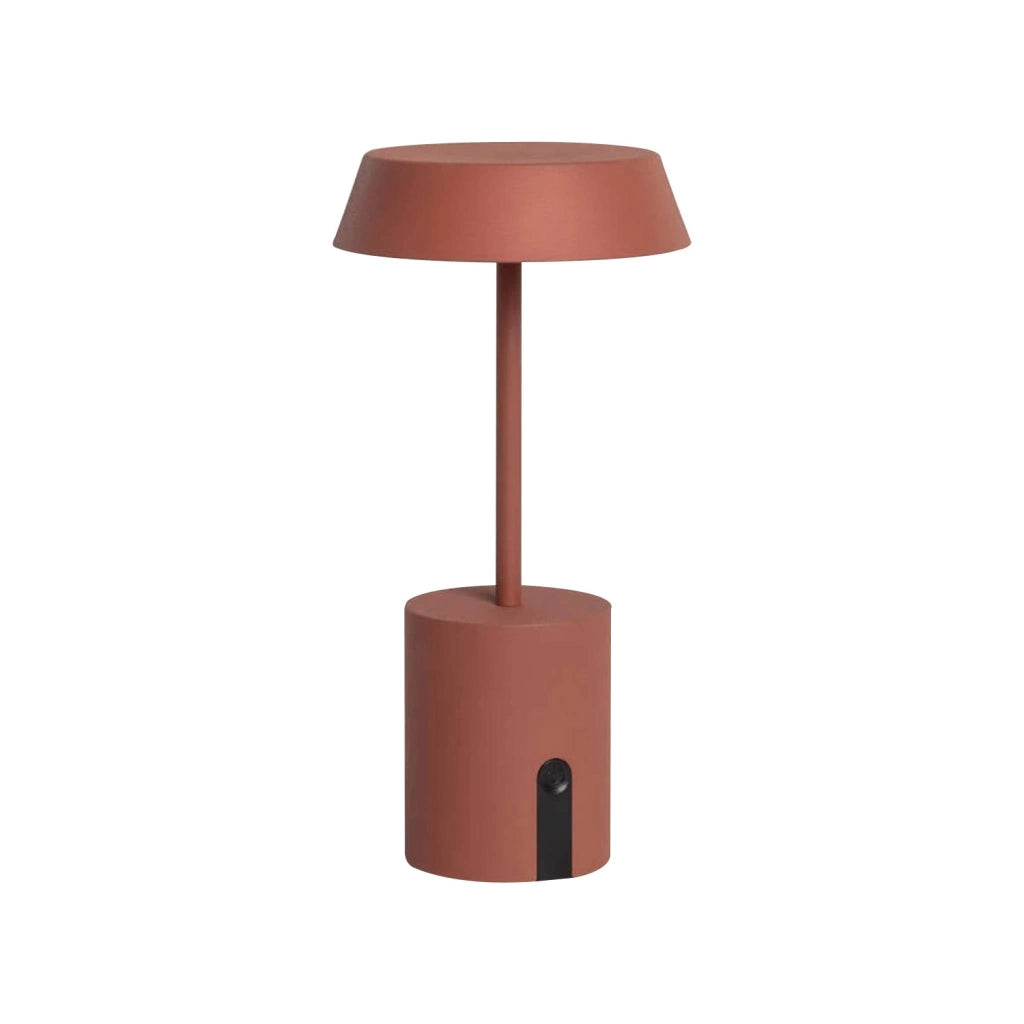 Lampada da tavolo per interni/esterni led metallo ø10,8cm, terracotta