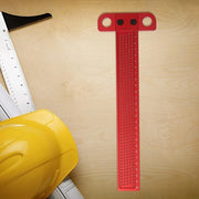Marcatore quadrato in lega di alluminio per carpenteria - legno e vetro - posizionamento rettangolare (T-260)
