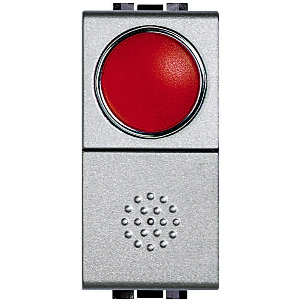 Bticino Living Light Pulsante con portalampada rosso NT4038R