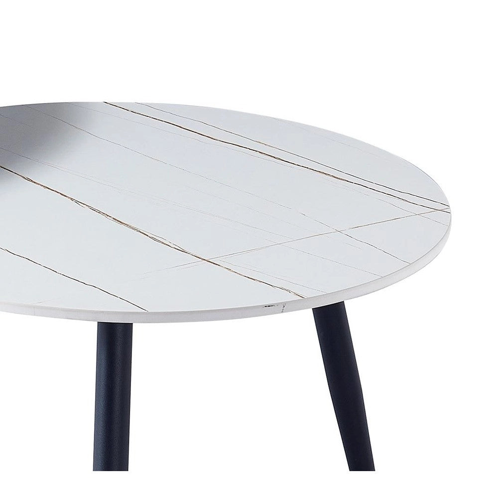 Tavolino da caffè GEMINI 1 - 2 parti (marmo bianco-oro + marmo nero-oro)