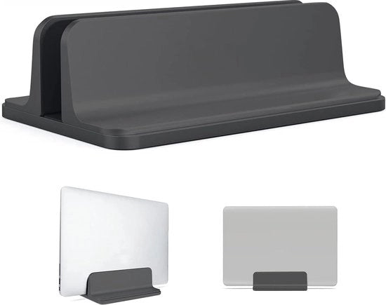 Sostegno Verticale per Portatili, Sostegno di Raccordo Verticale con Dimensione di Dock Regolabile, Sostegno per Portatili Adatto a Tutti i Portatili, MacBook, Surface, Gaming Pad, nero