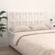 Testiera per Letto-Testata-Testiera Decorativa Bianca 125,5x4x100 cm Legno Massello di Pino 103985