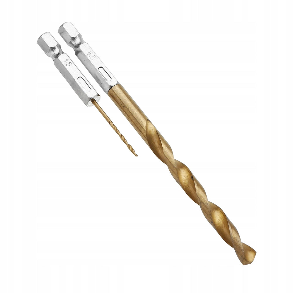 Set di Punte da Trapano in Titanio per Metallo – Rosfix 13 Punte Ø 1,5-6,5 mm