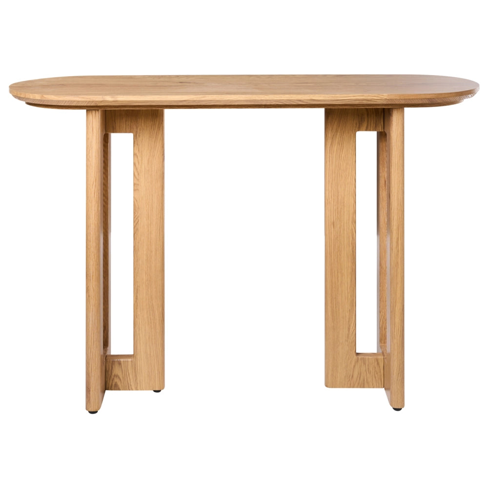 Tavolo console moderno in MDF con rattan 120 cm Mobili per corridoi Marrone chiaro