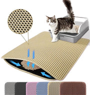 Matto per gatti - Dimensioni extra grandi - Antiscivolo - Cachi - 76 x 55 cm