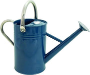 Gieter in blu 45 litri - Verzinato con maniglie per gittare quotidianamente - Stile classico inglese con maniglie per la presa