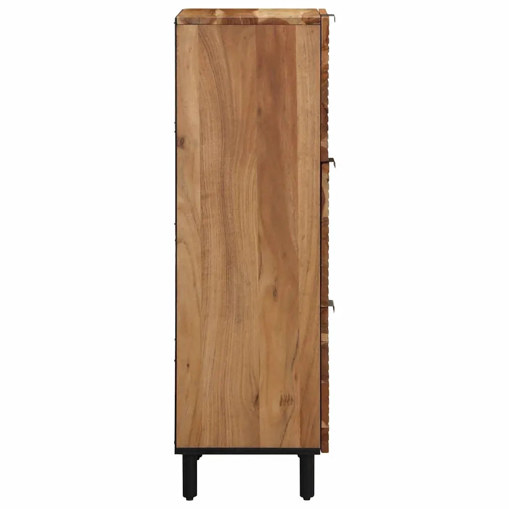 Credenza Naturale 40 x 33,5 x 110 cm Legno di Acacia Massello 4017785
