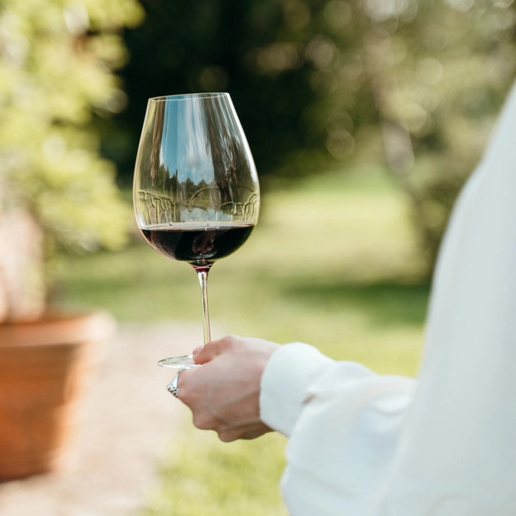 Zafferano Calice Ultralight per vini rossi importanti, capacità 70 cl, vetro sonoro superiore realizzato a mano, set da 2 pezzi, trasparente