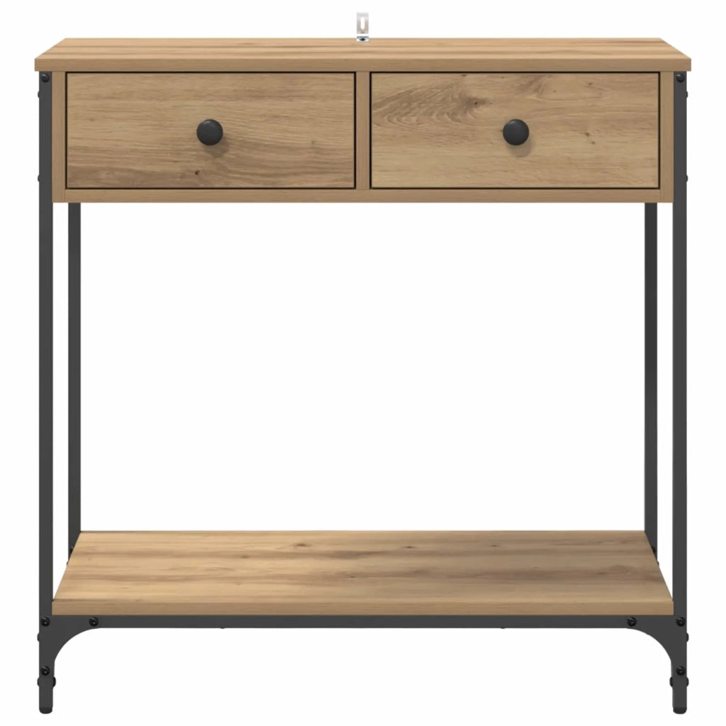 Tavolo consolle Rovere artigianale 75 x 34,5 x 75 cm