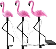 Lampada a LED Flamingo con Energia Solare per Esterni, Impermeabile, per Giardino, Prato e Piazza con Funzione 3 in 1.