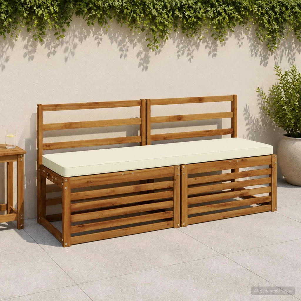 Cuscino per Panchina a 1 Pezzo VUGHT 100% Poliestere Crema 951318