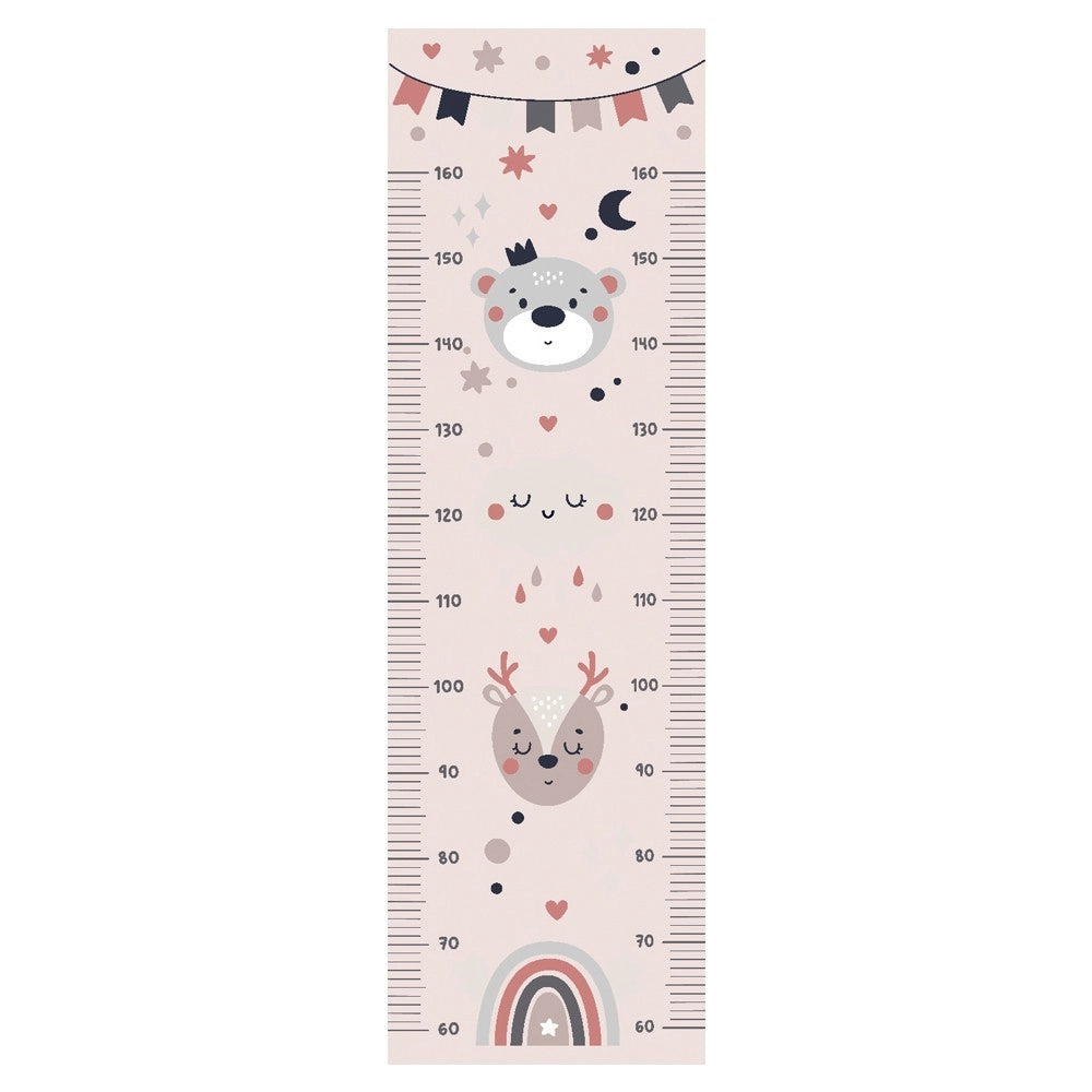 Metro Parete Misura Crescita Bambini in PVC 36x120 Cm Righello Grafico Altezza Muro Bimbi DIS_A