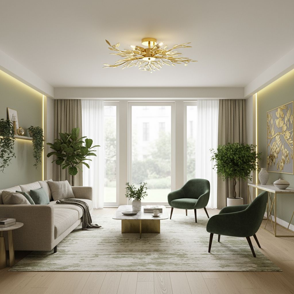 Lampada Da Soffitto Ebt022-5c Gold