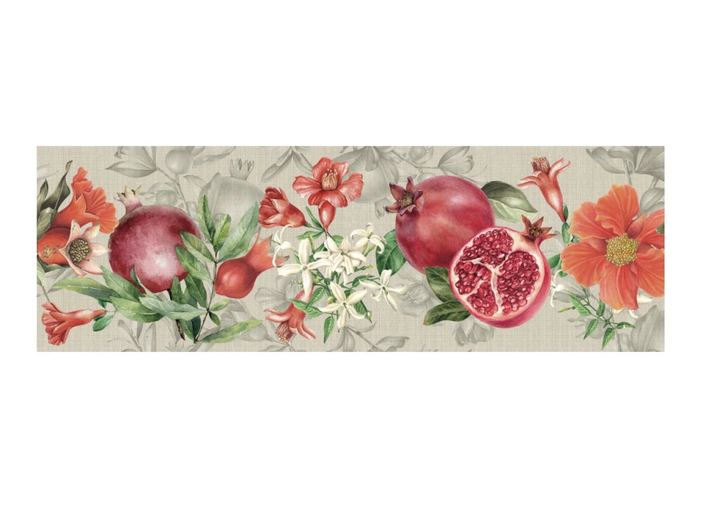 Tappeto Passatoia Cucina Antiscivolo Linea Futura Melograna By Suardi - 52x600 - Melagrana