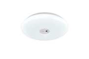 Plafoniera LED con videocamera integrata, plastica, bianco, D40 cm, Vedera
