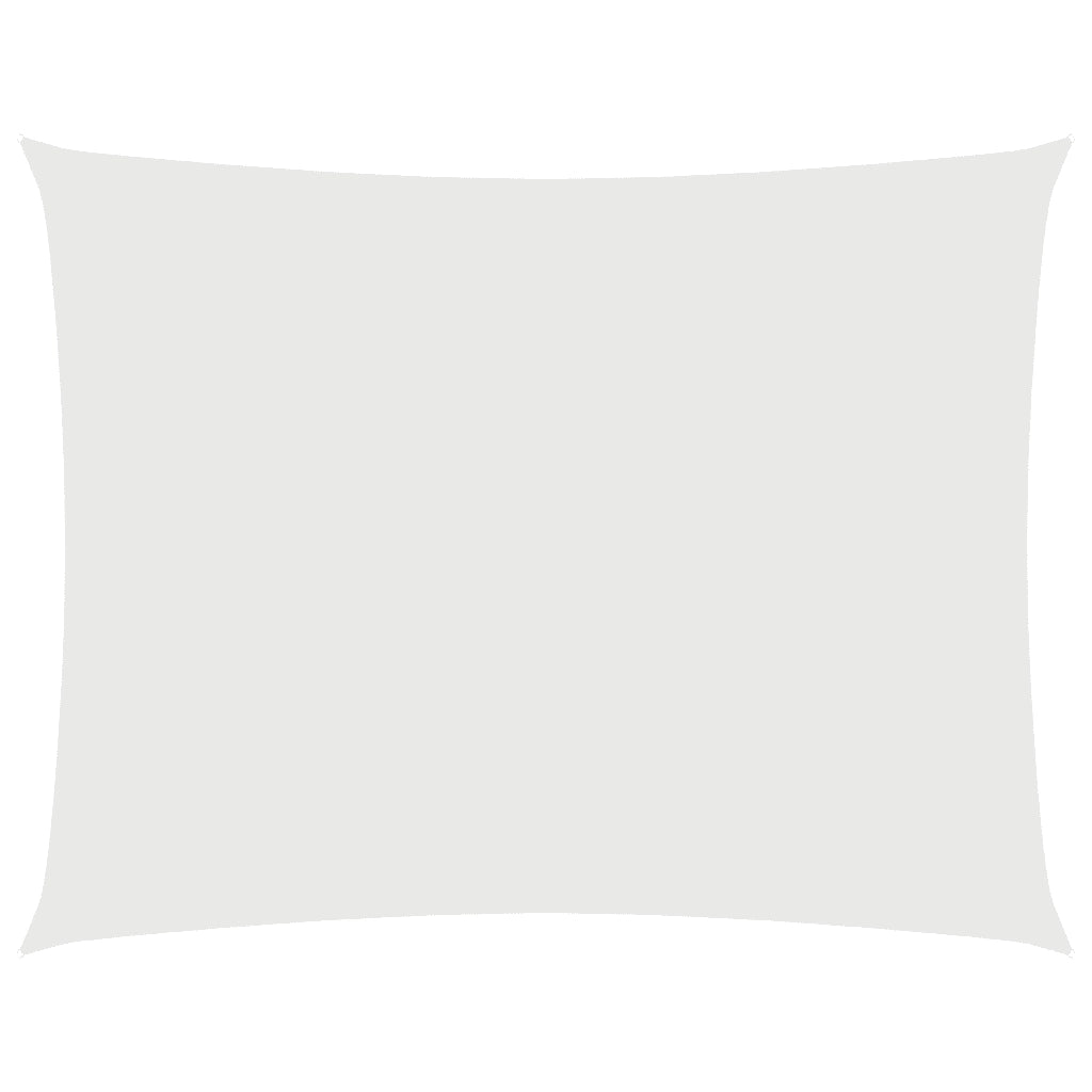 Parasole a Vela Oxford Rettangolare 3x5 m Bianco 135267