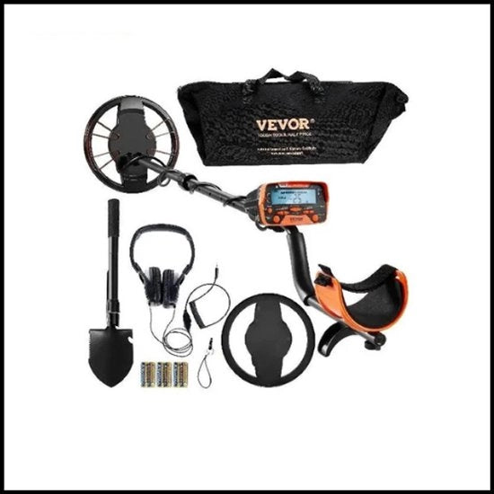 Detettore di Metallo Professionale - 10 Pollici Spazzolo Idrodiffusore - Schermo LCD - 7 Modalità di Deteczione - Manico Regolabile - Pacchetto Accessori Completo