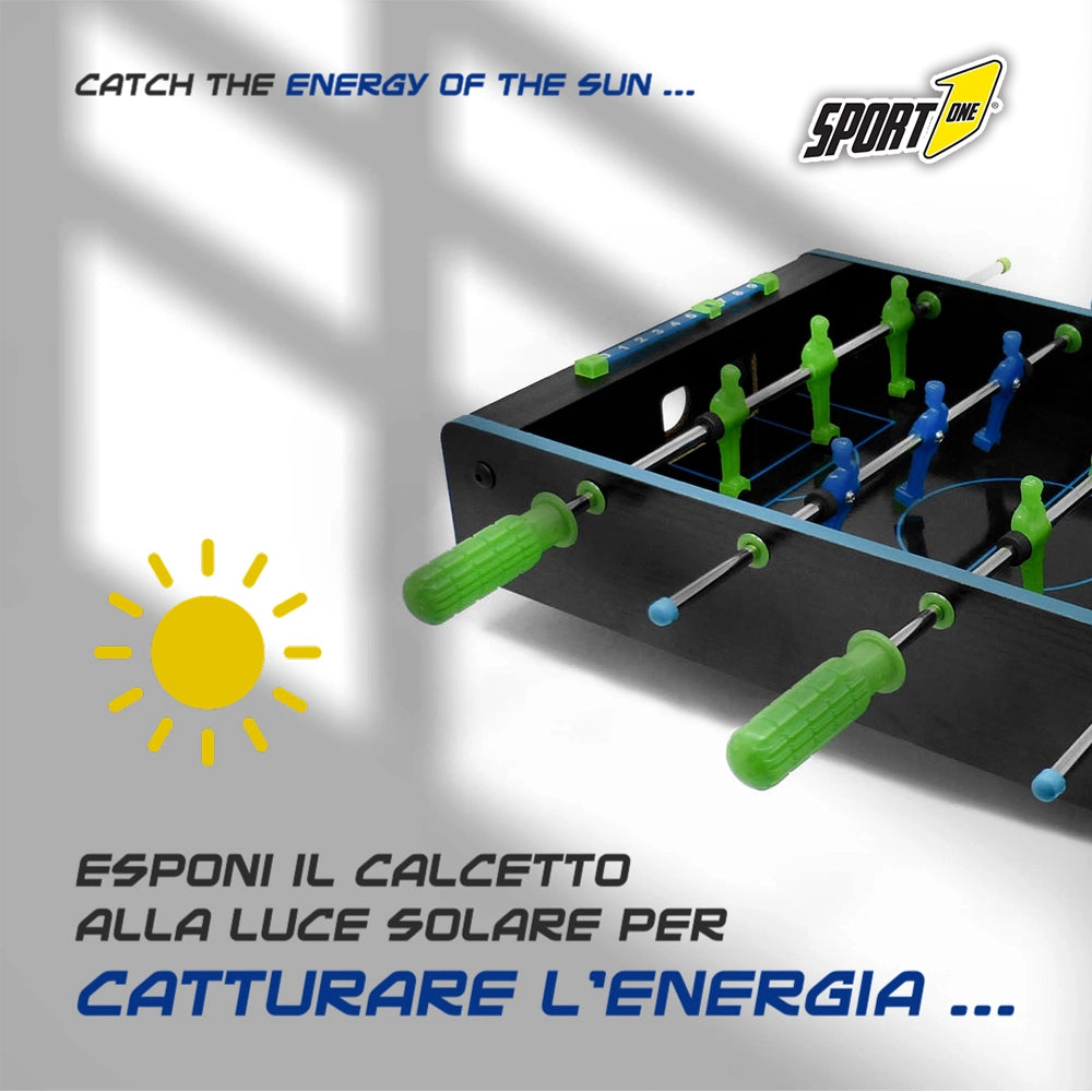 Calcetto da Tavolo Glow in the Dark – Mini Calcio Balilla LUMINOSO per Bambini e Adulti con Segnapunti e Palline