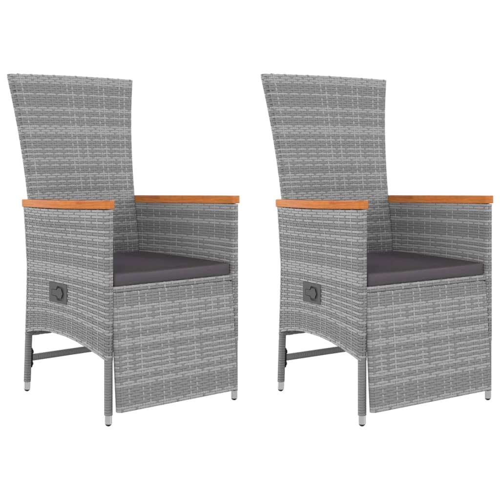 Set mobili da giardino set mobili da esterno 3 pezzi polyrattan grigio e acacia 02_0014203