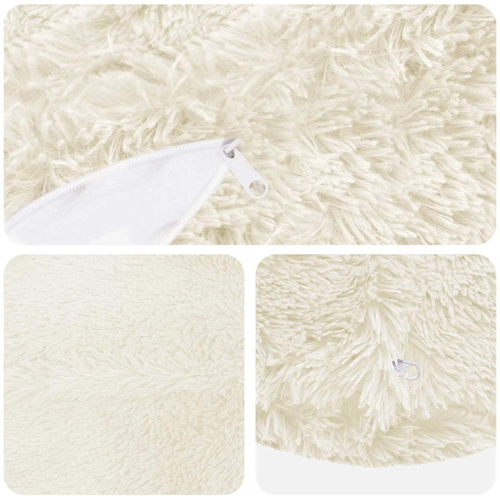 Cuscino con cuscino HEERLEN 6 pz Bianco Fleece PV 929548