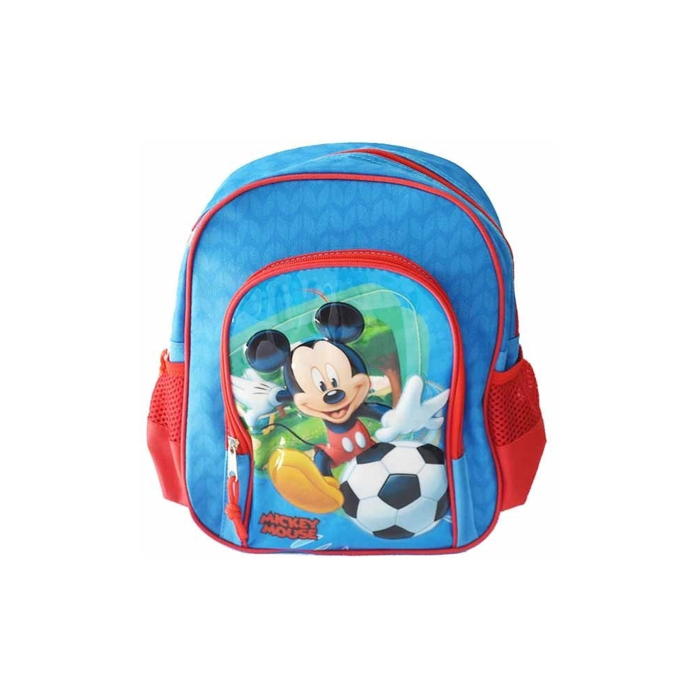 Trade Shop - Zainetto Scuola Asilo E Tempo Libero In Tessuto E Pvc Disney Mickey Mouse -