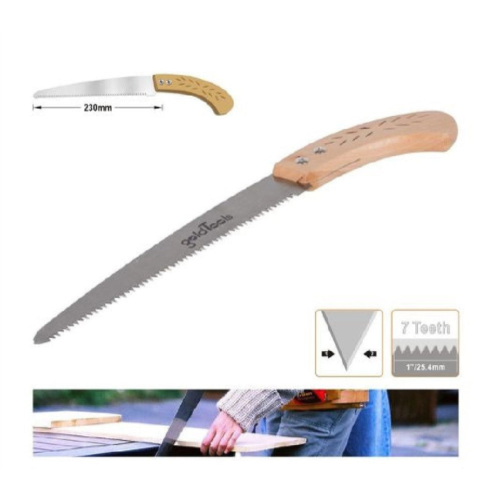 Trade Shop - Sega Segaccio Seghetto 230mm Per Legno Potatura Giardino Giardinaggio 38cm 90111 -