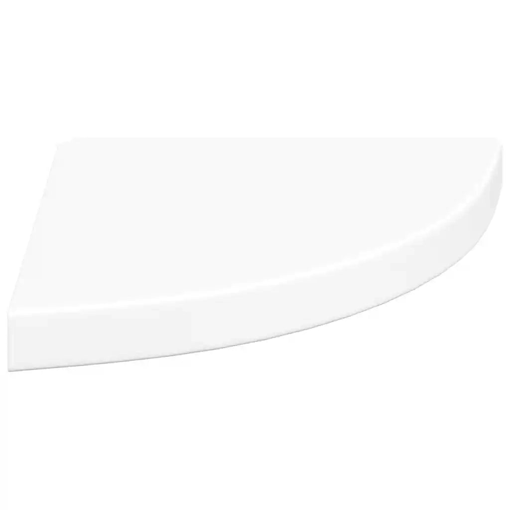 Mensole Angolari Sospese 2 pz Bianche 35x35x3,8 cm MDF 323917